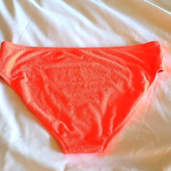 Xhilaration Neon Orange Textured Hipster Bikini Bottom Size 24W/26W # - Picture 2 of 5